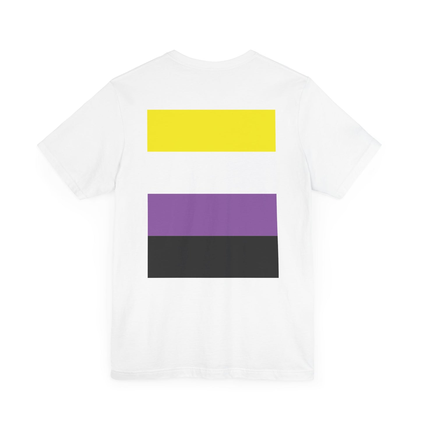You Ain't Gotta Pray For Me (nonbinary flag on back) Tshirt