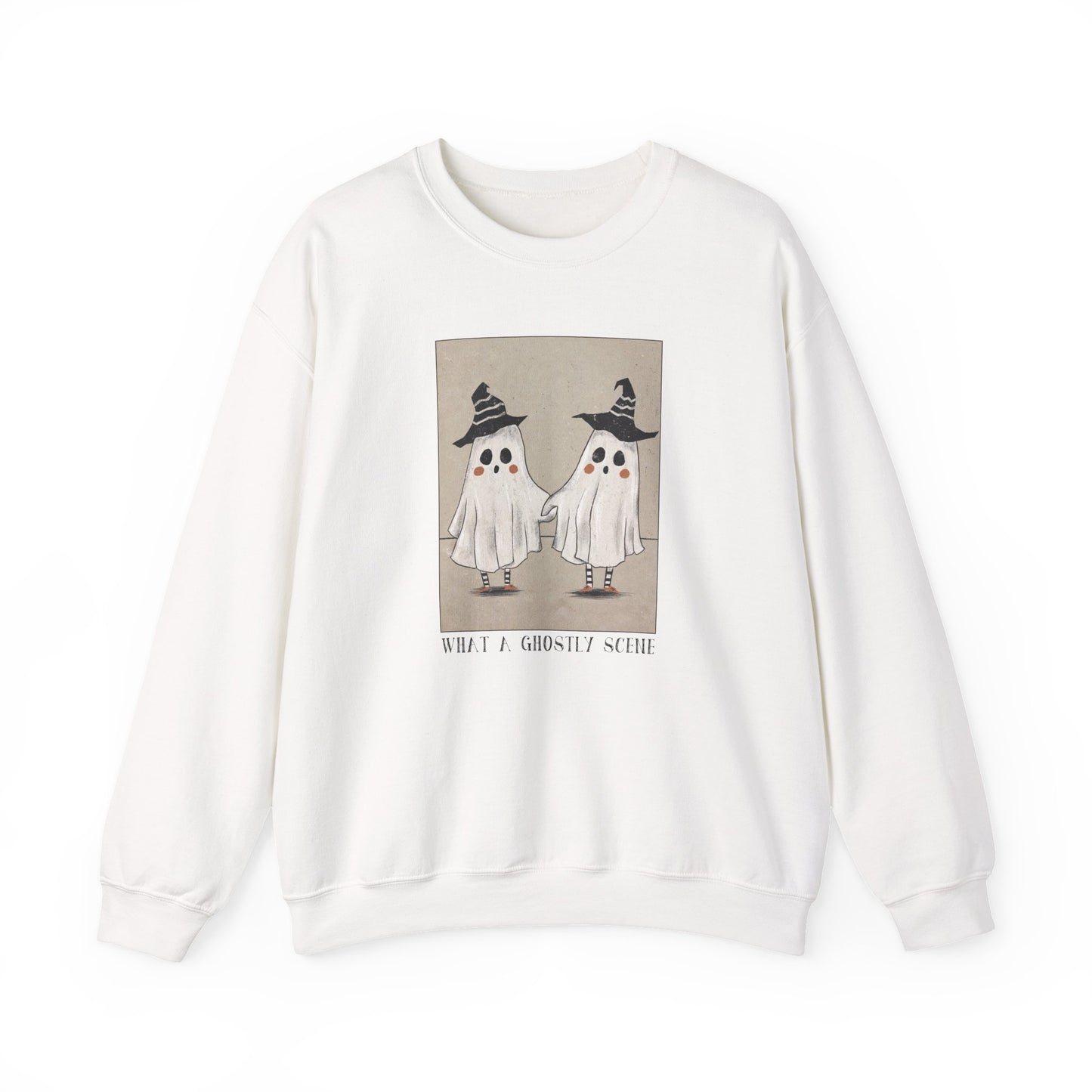 Ghostly Scene Crewneck Sweatshirt