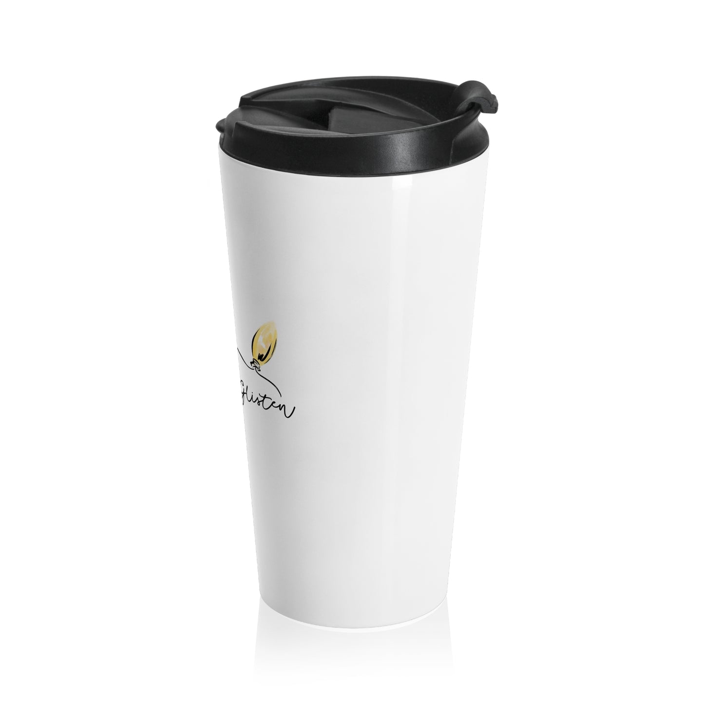 Christmas Lights Glisten Stainless Steel Travel Mug
