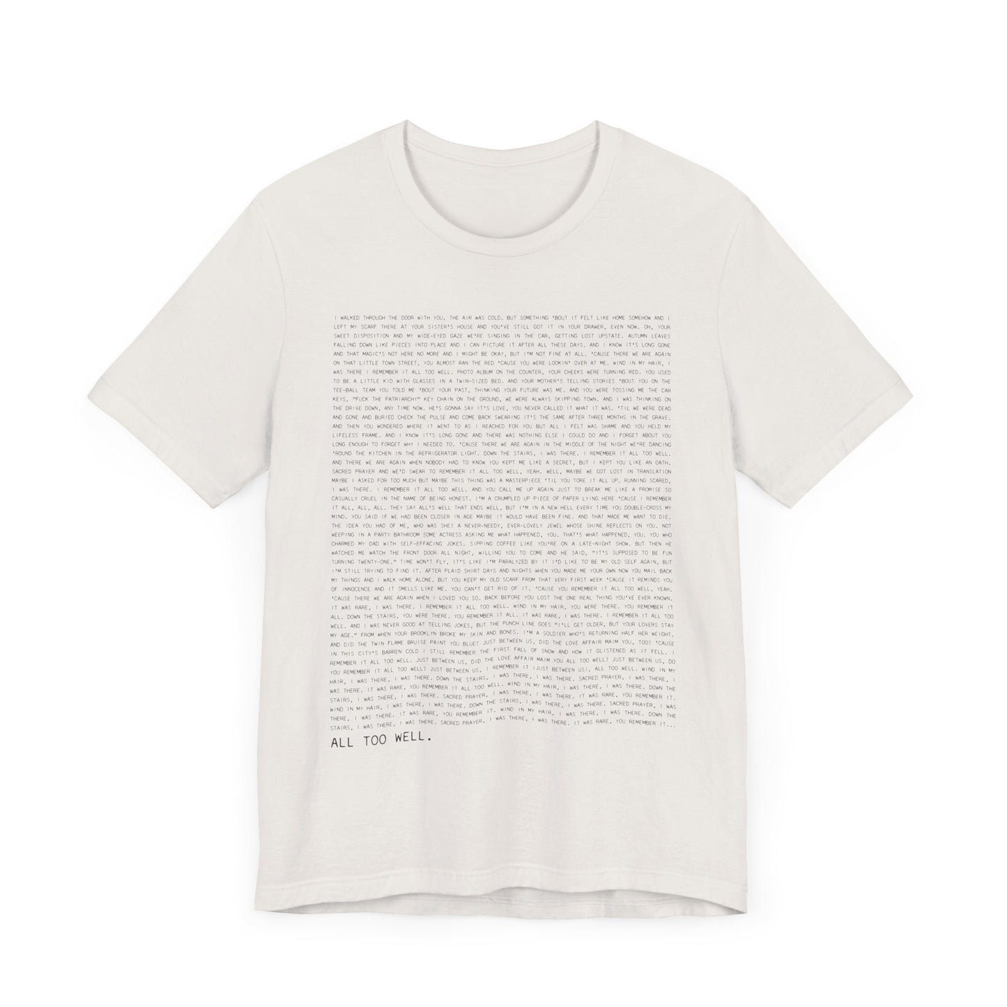 All Too Well 10 Minute Version Tshirt