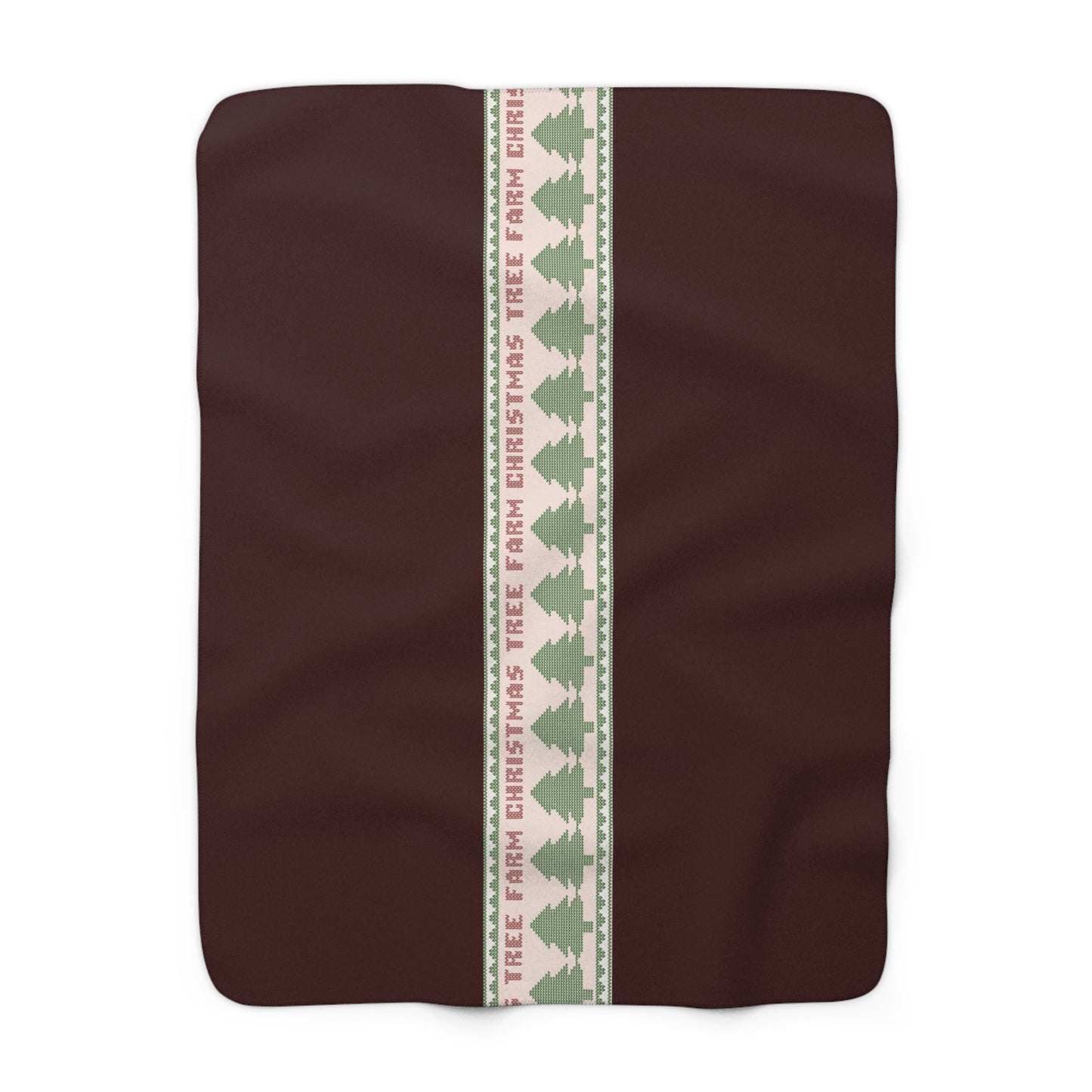 Christmas Tree Farm Sherpa Fleece Blanket