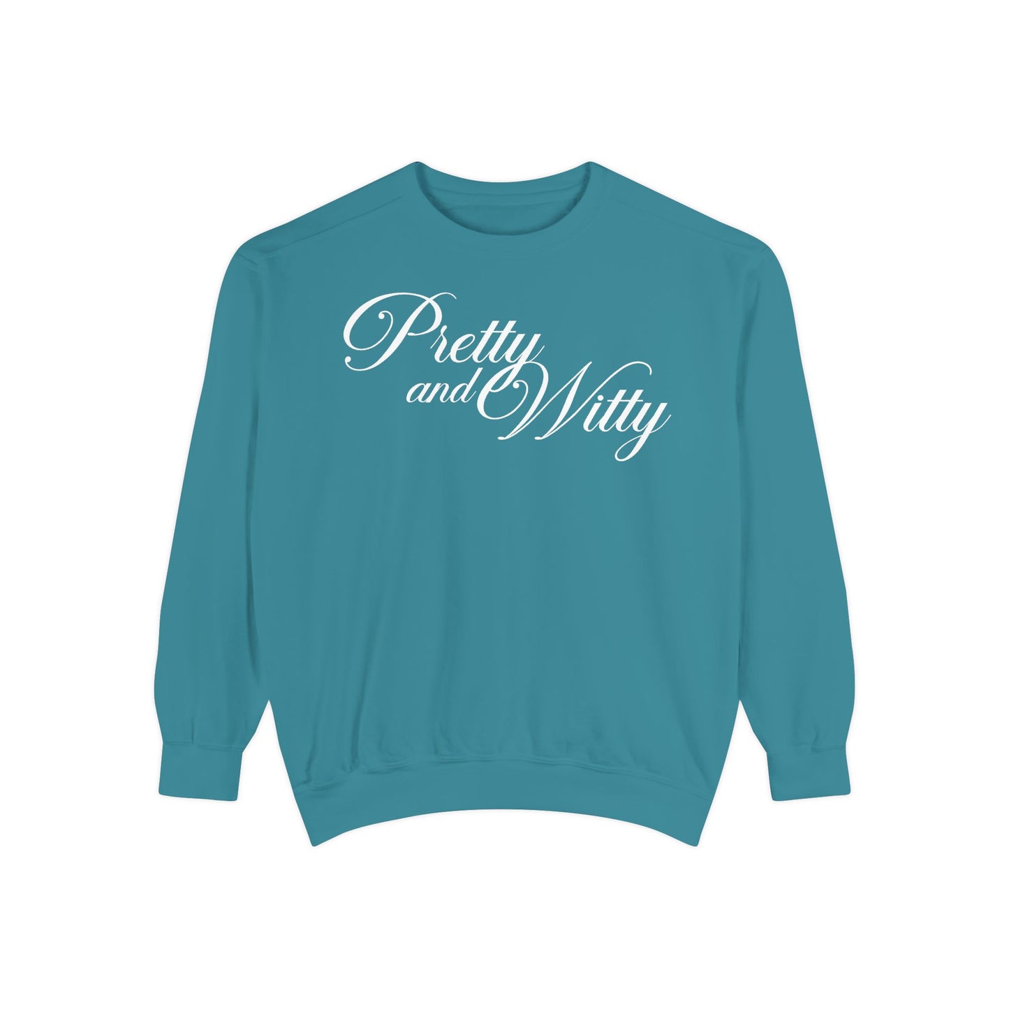 Pretty and Witty Comfort Colors Crewneck Sweater