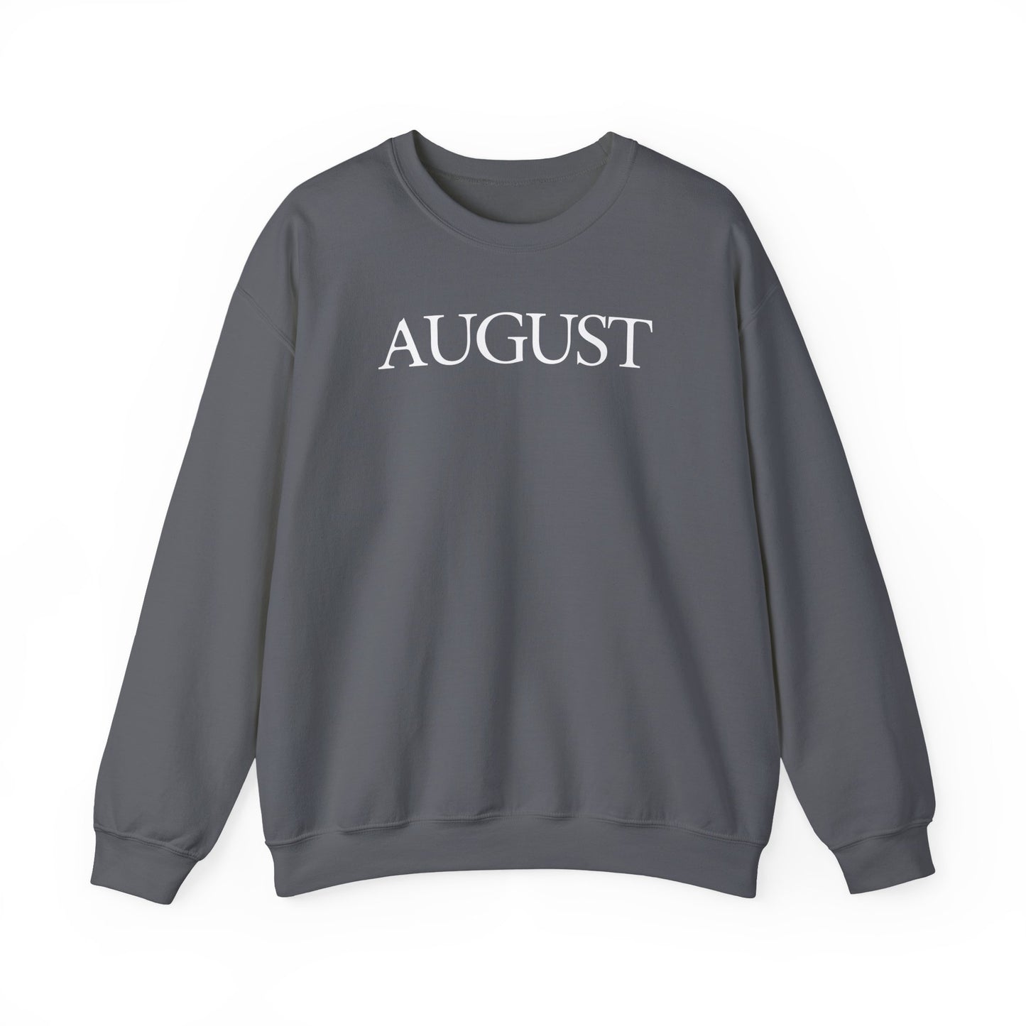 August (lyrics on back) Crewneck Sweatshirt