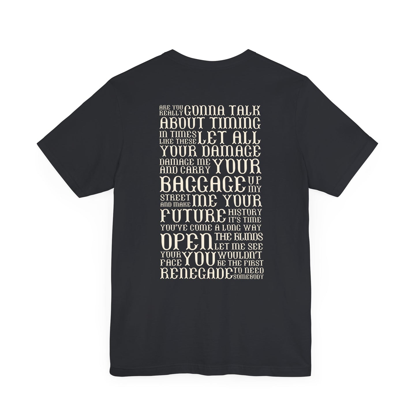 Renegade (lyrics on back) tshirt
