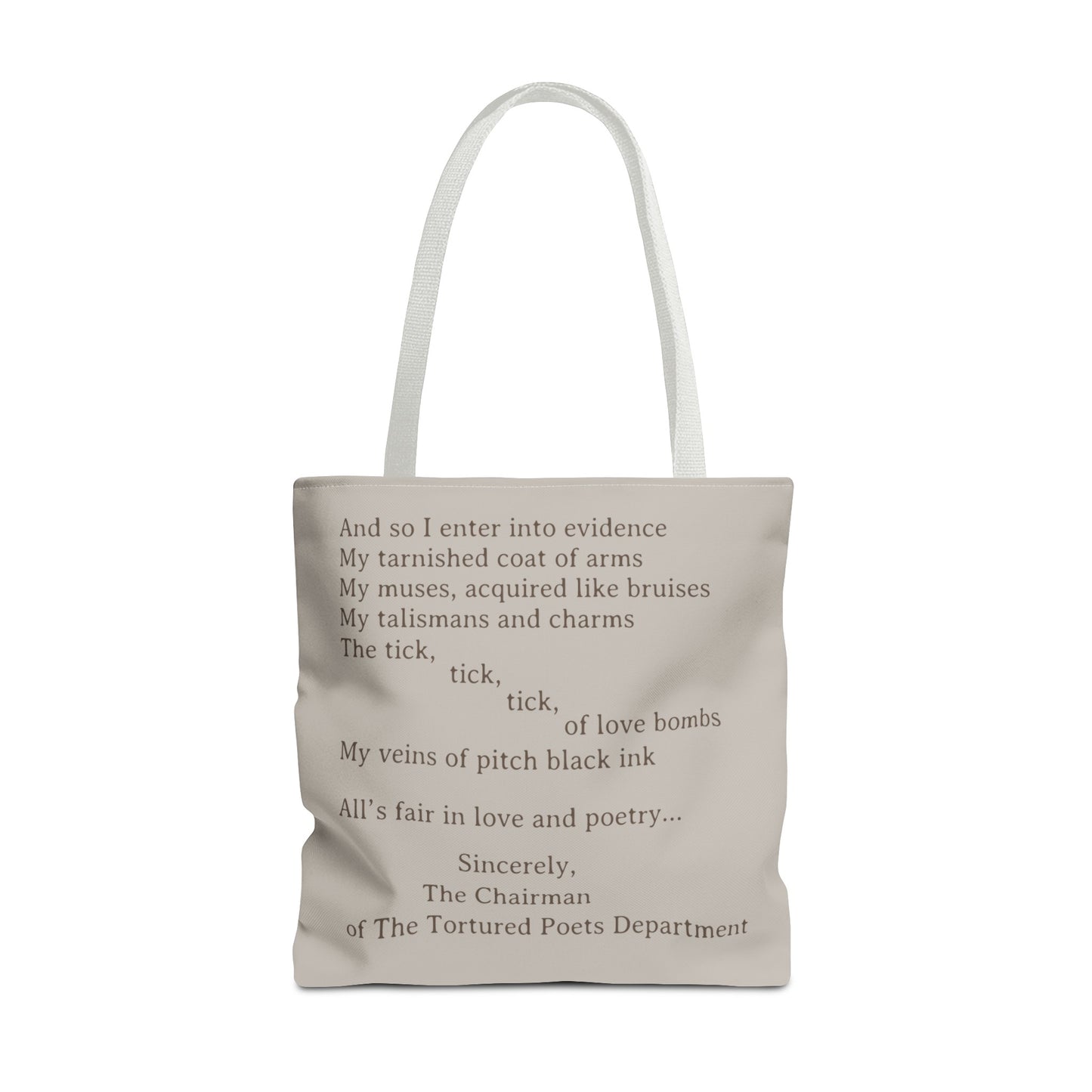 Sincerely The Chairman Tote