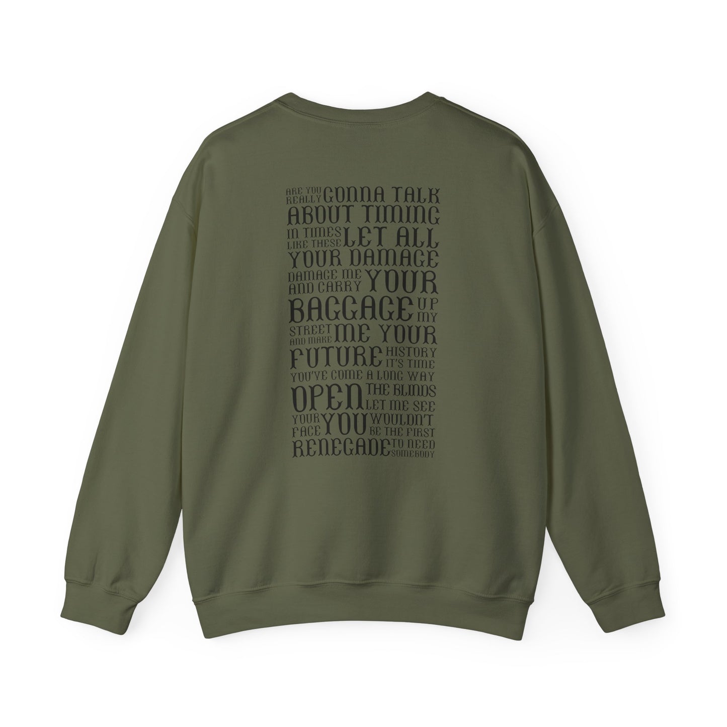 Renegade Lyrics Crewneck Sweatshirt
