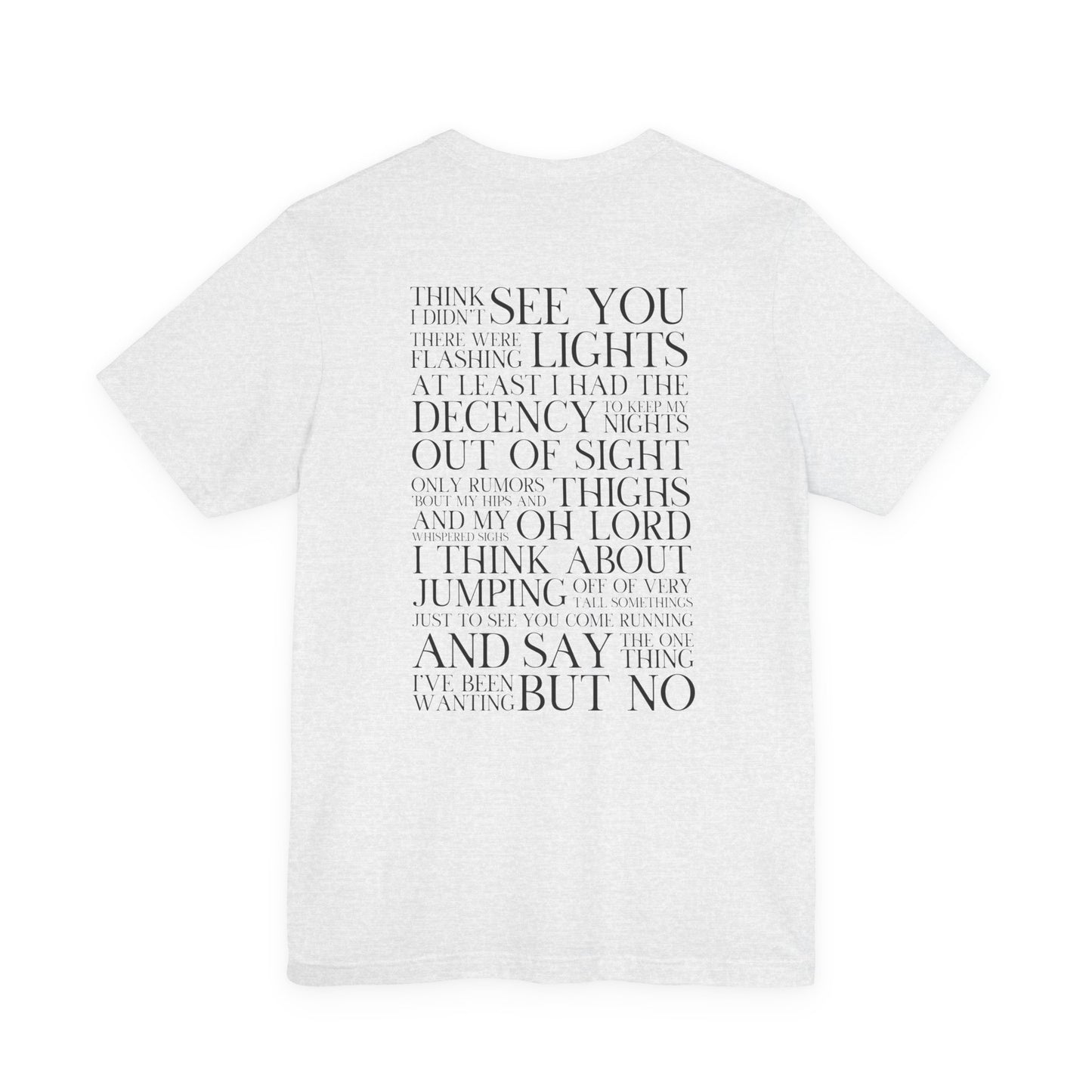Is It Over Now? Lyrics Tshirt