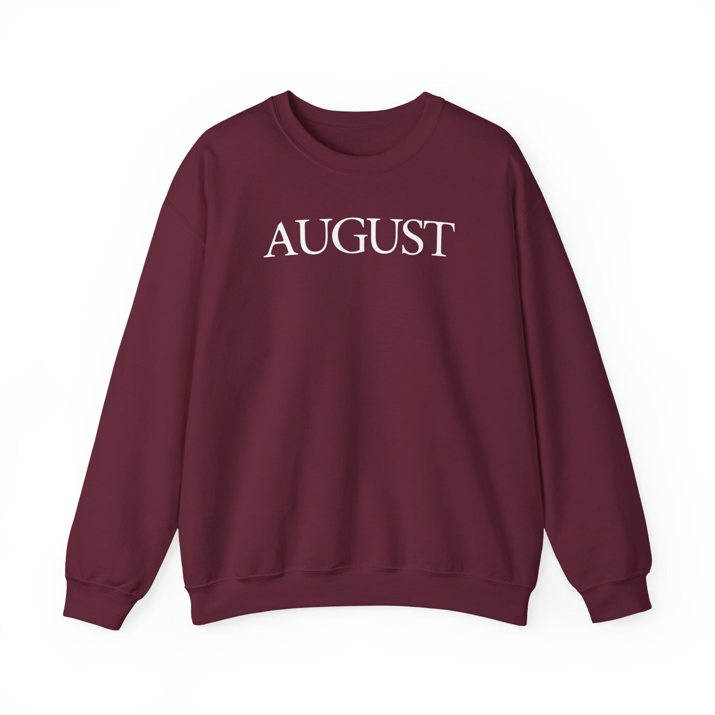 August (lyrics on back) Crewneck Sweatshirt
