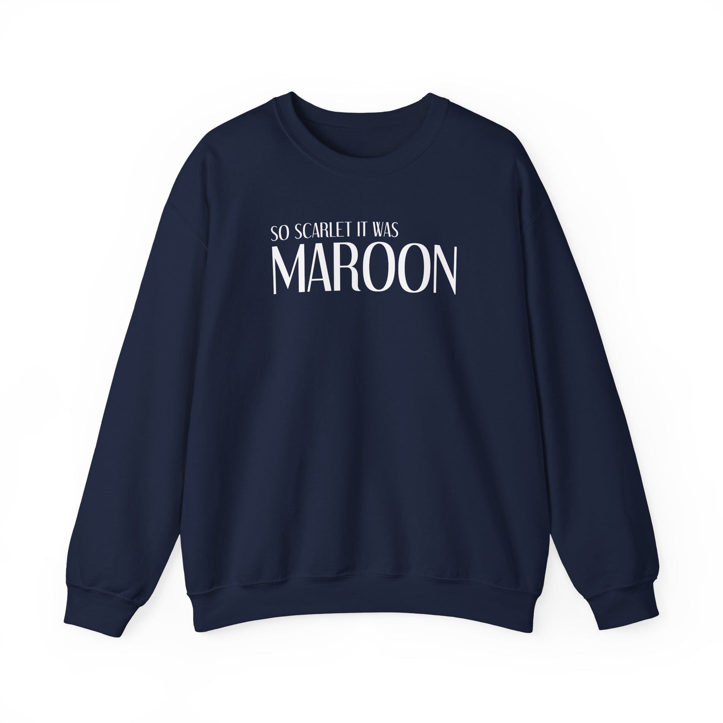 Maroon (lyrics on back, clean version) Crewneck Sweatshirt