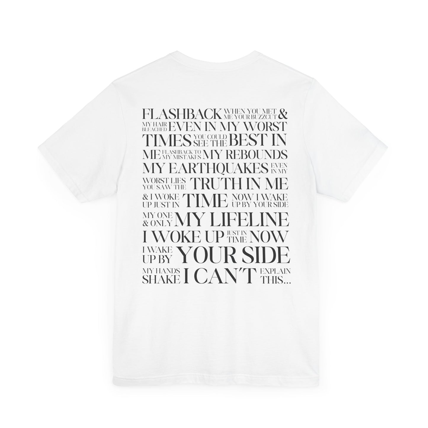 Dress Lyrics (on back) Tshirt