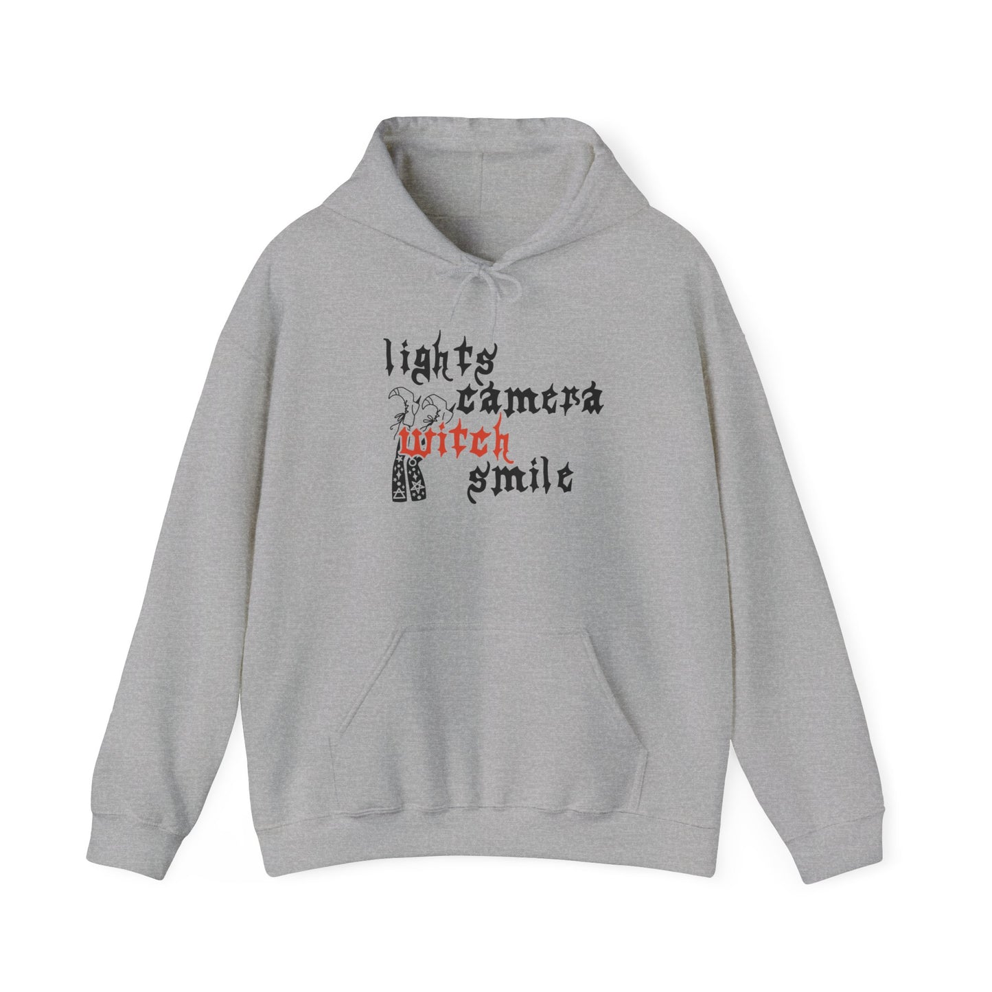 Lights Camera Witch Smile Hoodie