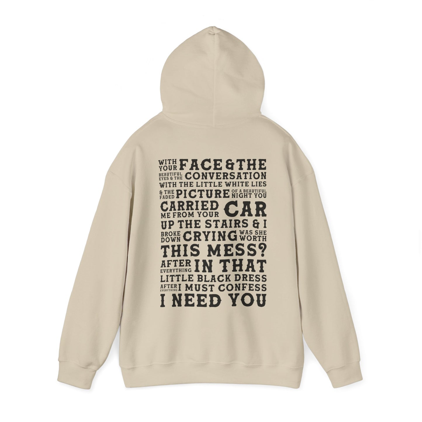 The Other Side Of The Door (lyrics on back)Hoodie