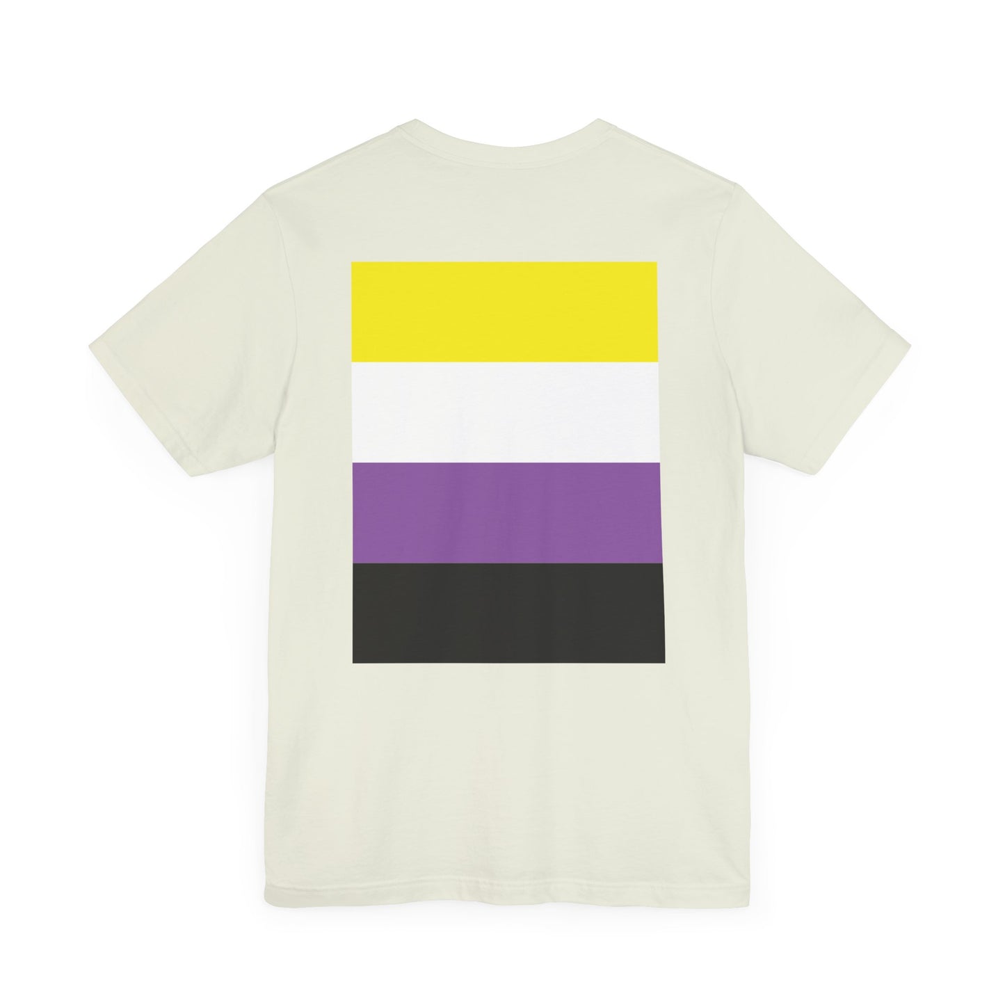 You Ain't Gotta Pray For Me (nonbinary flag on back) Tshirt