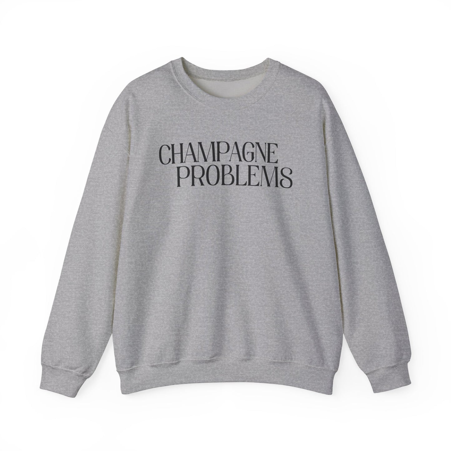 Champagne Problems (lyrics on back) Crewneck Sweatshirt