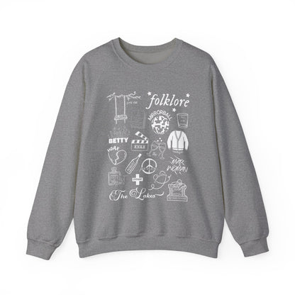 Folklore Collage Crewneck Sweatshirt
