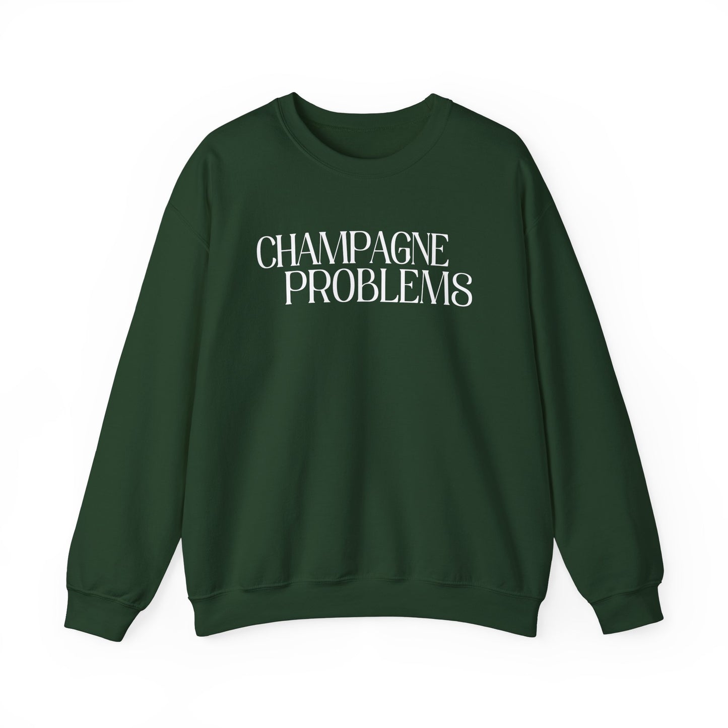 Champagne Problems (lyrics on back) Crewneck Sweatshirt