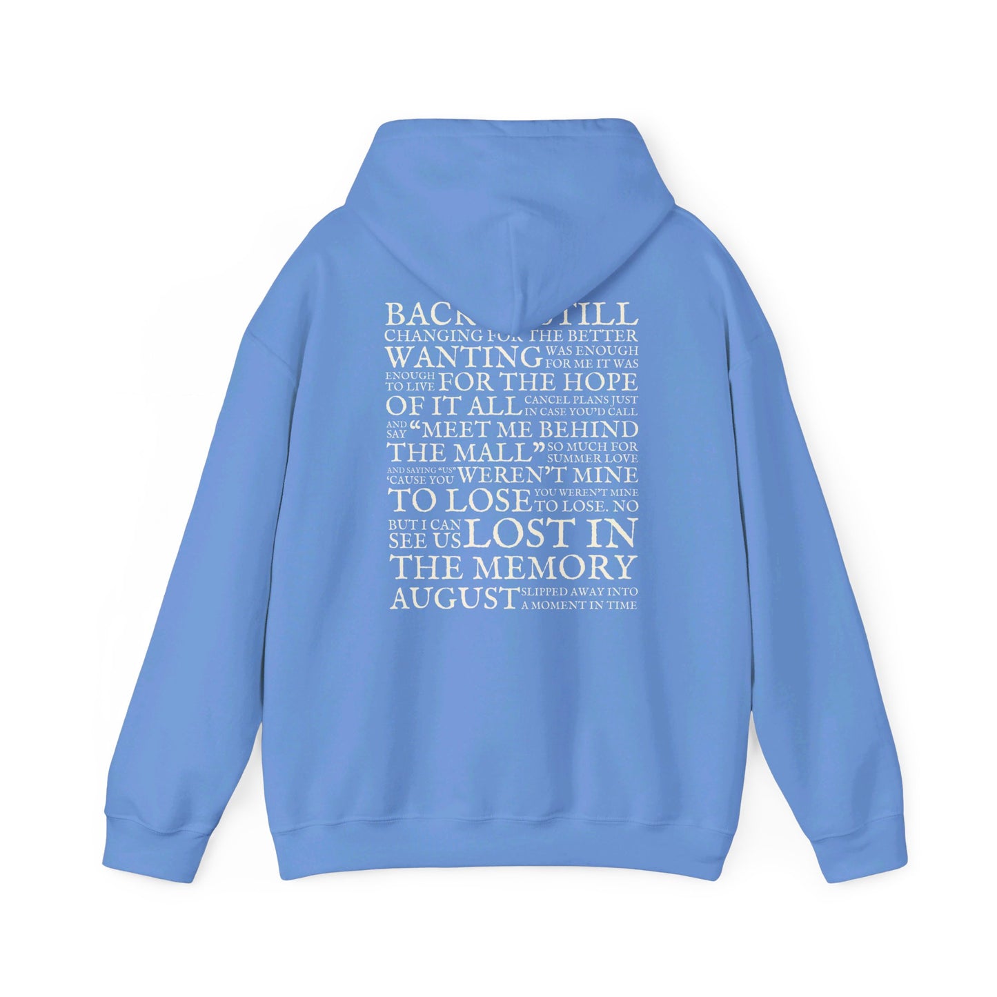 August Lyrics Hoodie