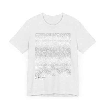 All Too Well 10 Minute Version Tshirt