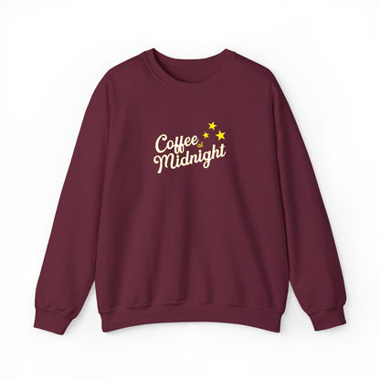 Coffee at Midnight Embro Crewneck Sweatshirt