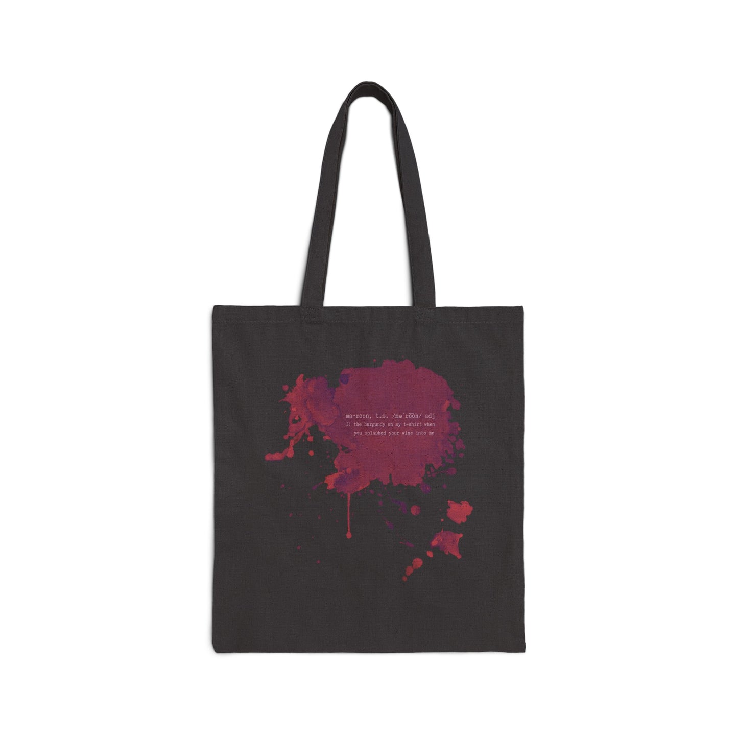 Maroon Cotton Canvas Tote Bag