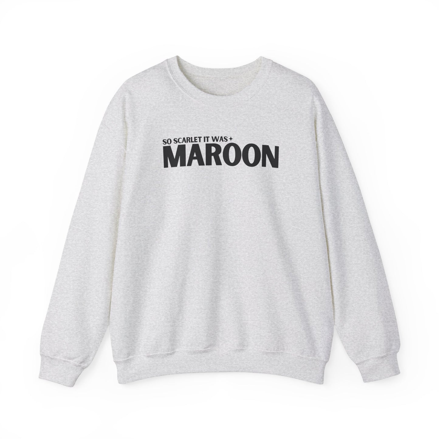 Maroon Lyrics Crewneck Sweatshirt