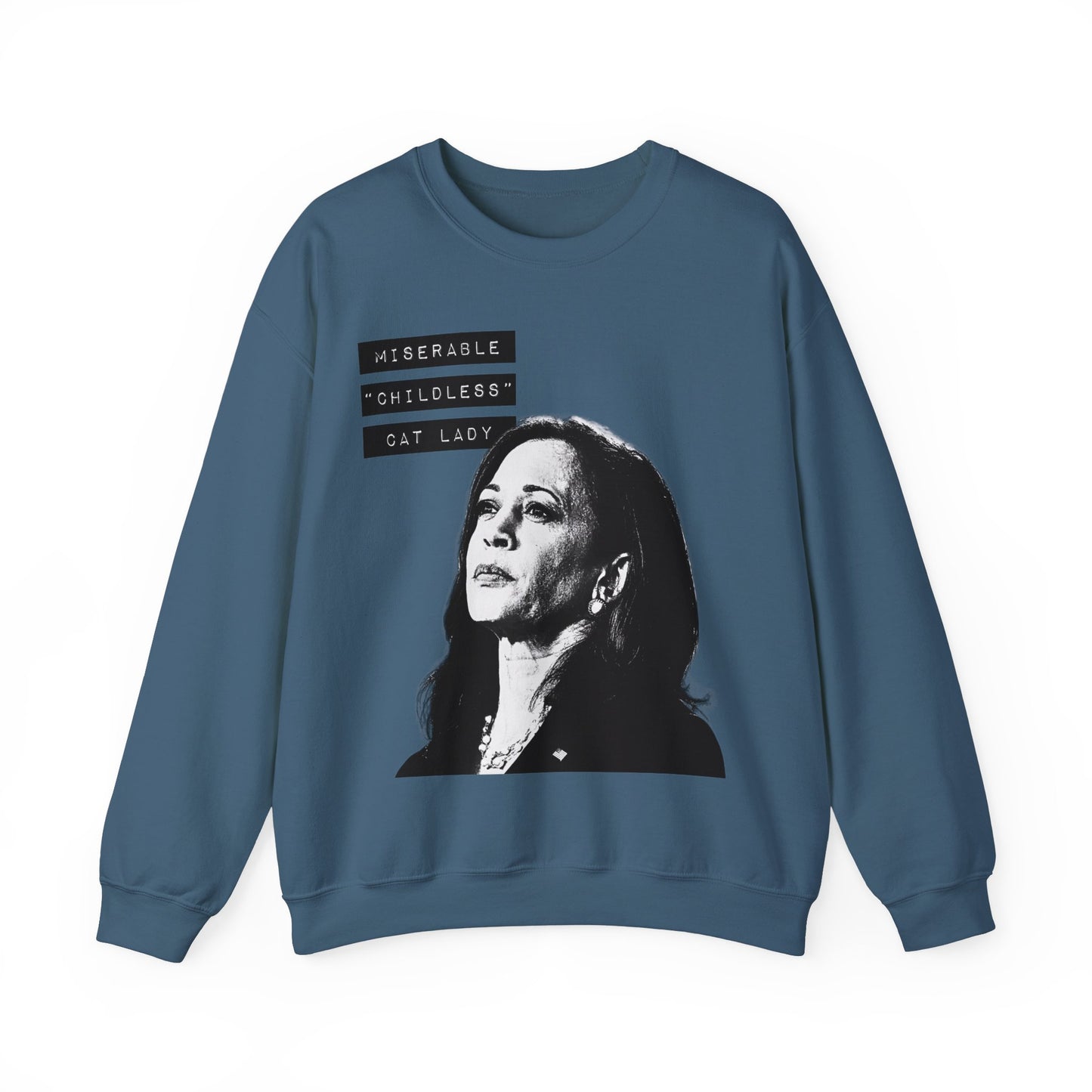 Miserable "Childless" Cat Lady Crewneck Sweatshirt