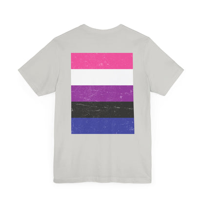 You Ain't Gotta Pray For Me (genderfluid flag on back) Tshirt