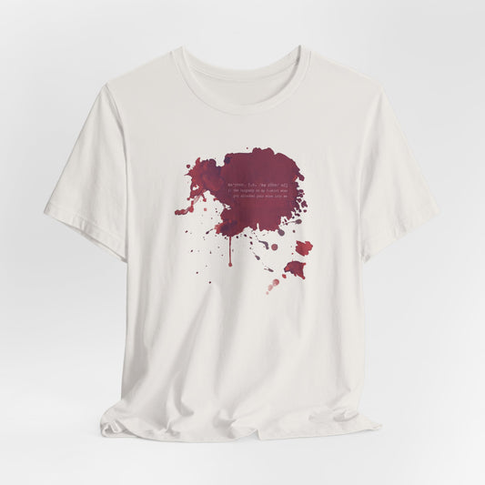 Maroon Defined Wine Splash Tshirt