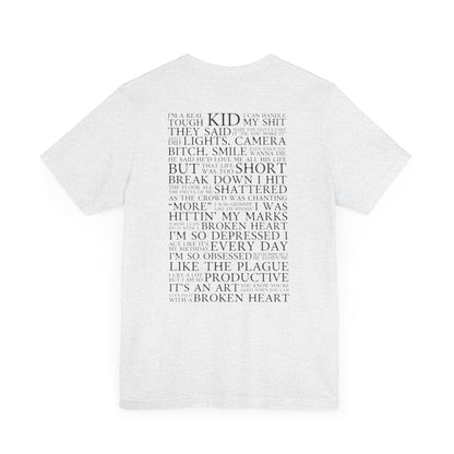 I Can Do It With A Broken Heart (Lyrics on Back) Tshirt