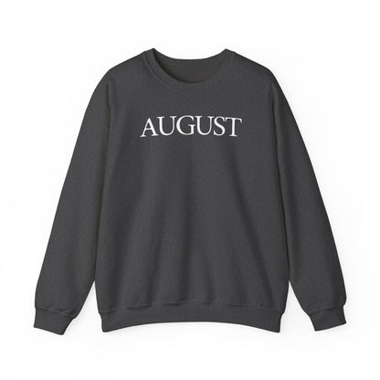 August (lyrics on back) Crewneck Sweatshirt