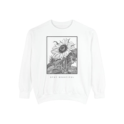 Stay Beautiful Crewneck Sweater Comfort Colors