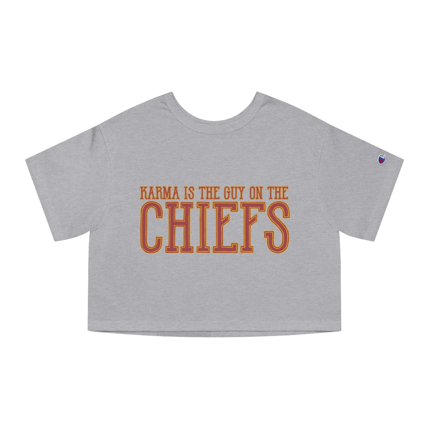 Karma is the Guy on the Chiefs Cropped T-Shirt