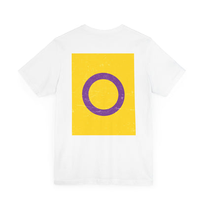 You Ain't Gotta Pray For Me (intersex flag on back) Tshirt