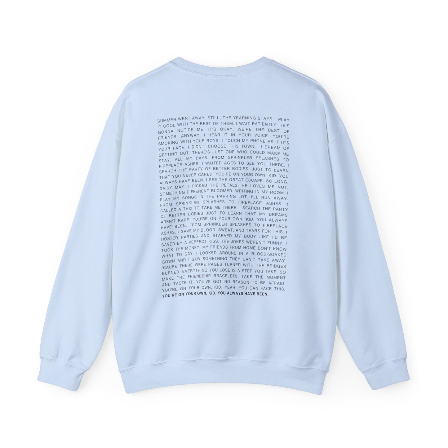 YOYOK Lyrics Crewneck Sweatshirt