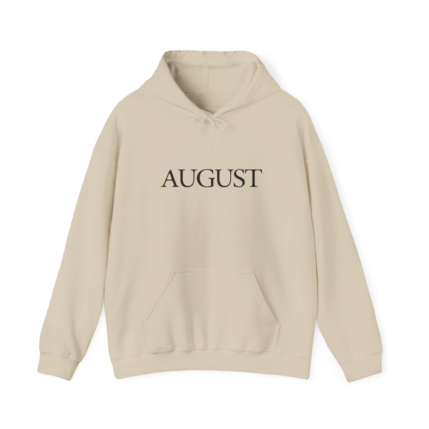 August (lyrics on back) Hoodie