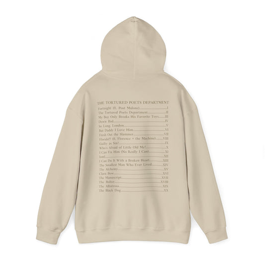 TTPD Tracklist (on back) Hoodie