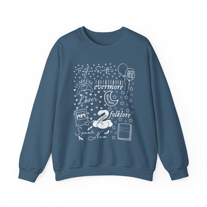 Eras Album Collage Crewneck Sweatshirt
