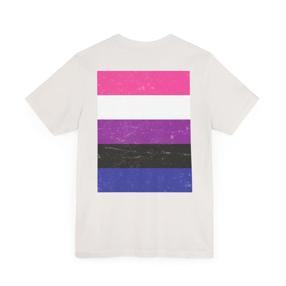 You Ain't Gotta Pray For Me (genderfluid flag on back) Tshirt