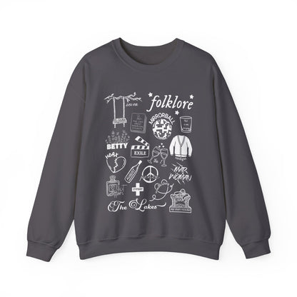 Folklore Collage Crewneck Sweatshirt