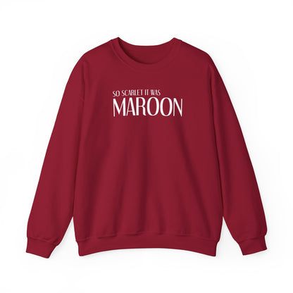 Maroon (lyrics on back, clean version) Crewneck Sweatshirt