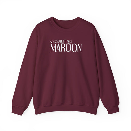 Maroon (lyrics on back, clean version) Crewneck Sweatshirt