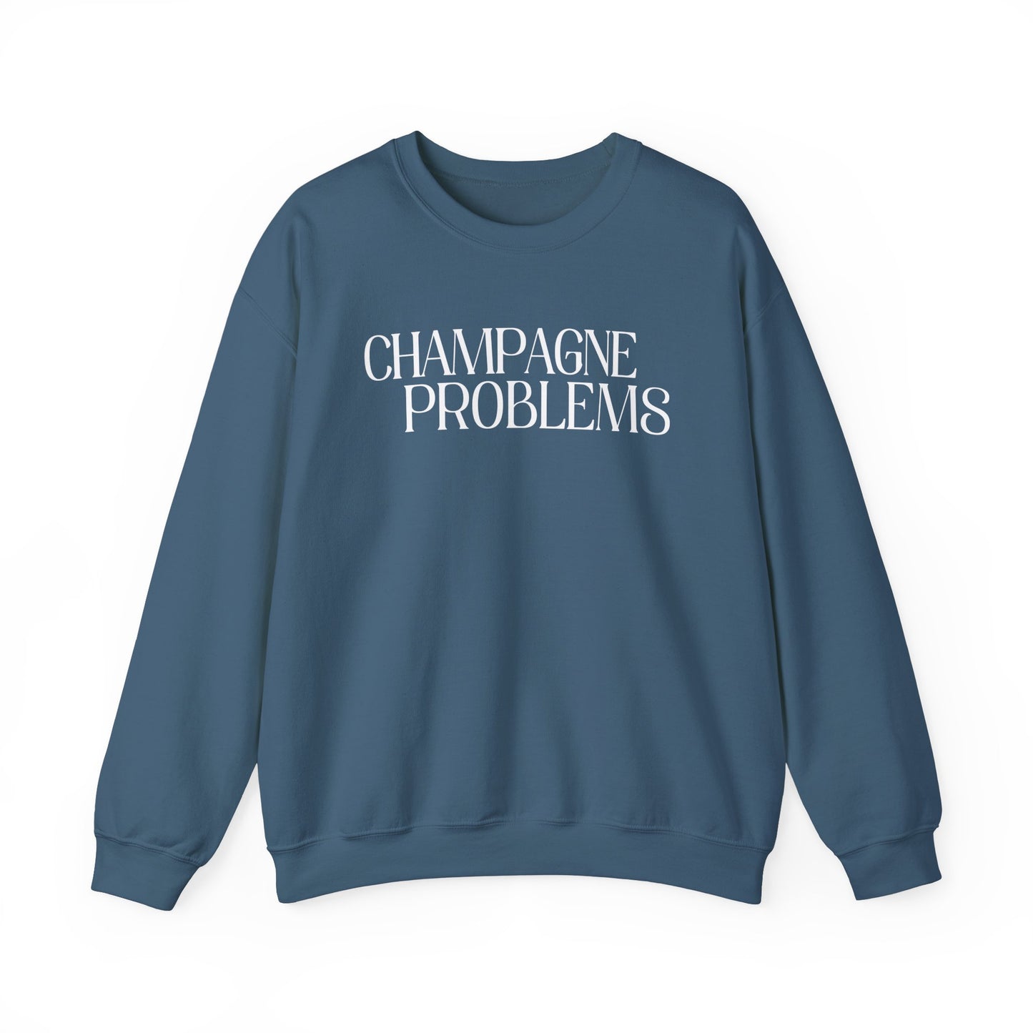 Champagne Problems (lyrics on back) Crewneck Sweatshirt