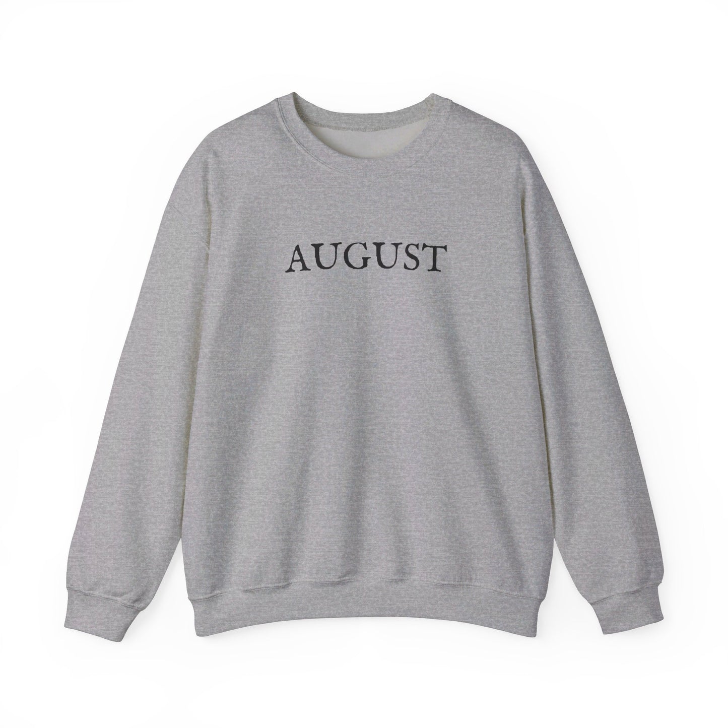 August Lyrics Crewneck Sweatshirt