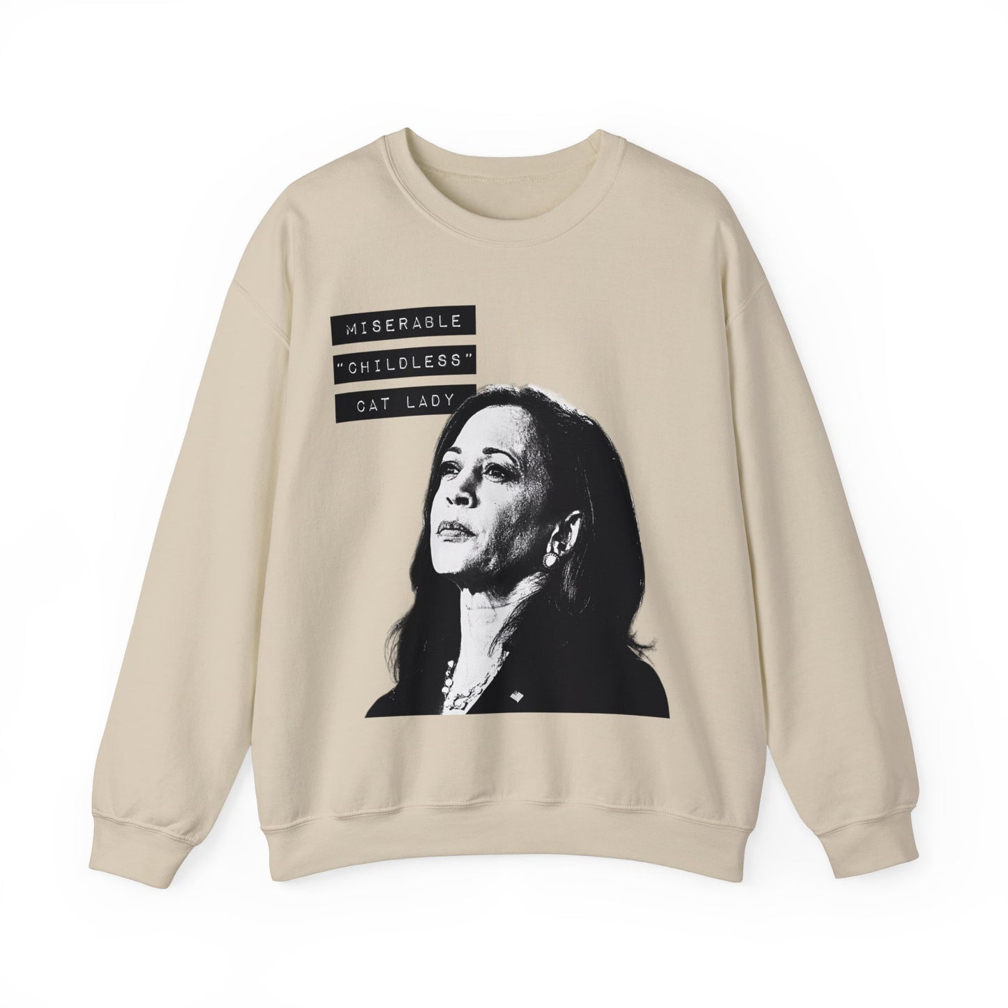 Miserable "Childless" Cat Lady Crewneck Sweatshirt