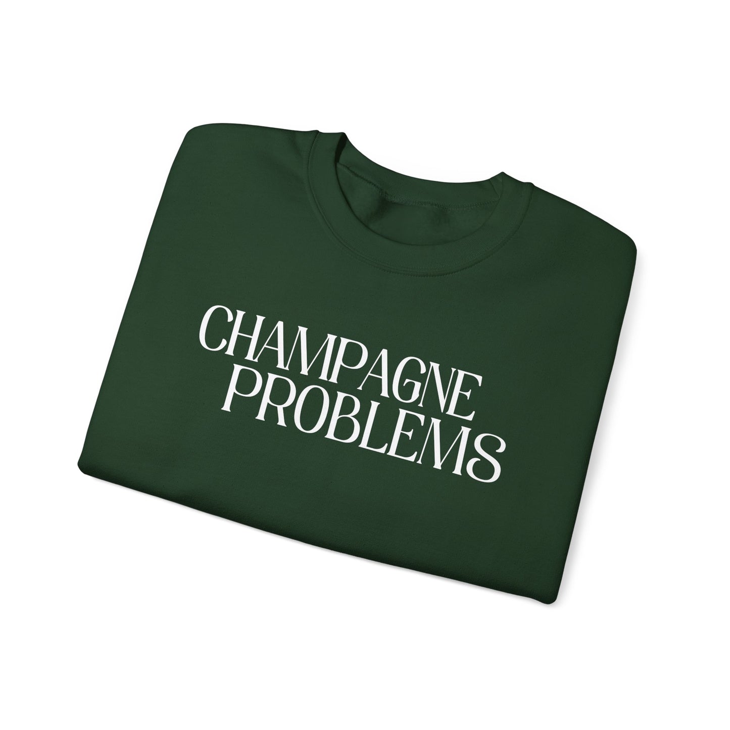 Champagne Problems (lyrics on back) Crewneck Sweatshirt