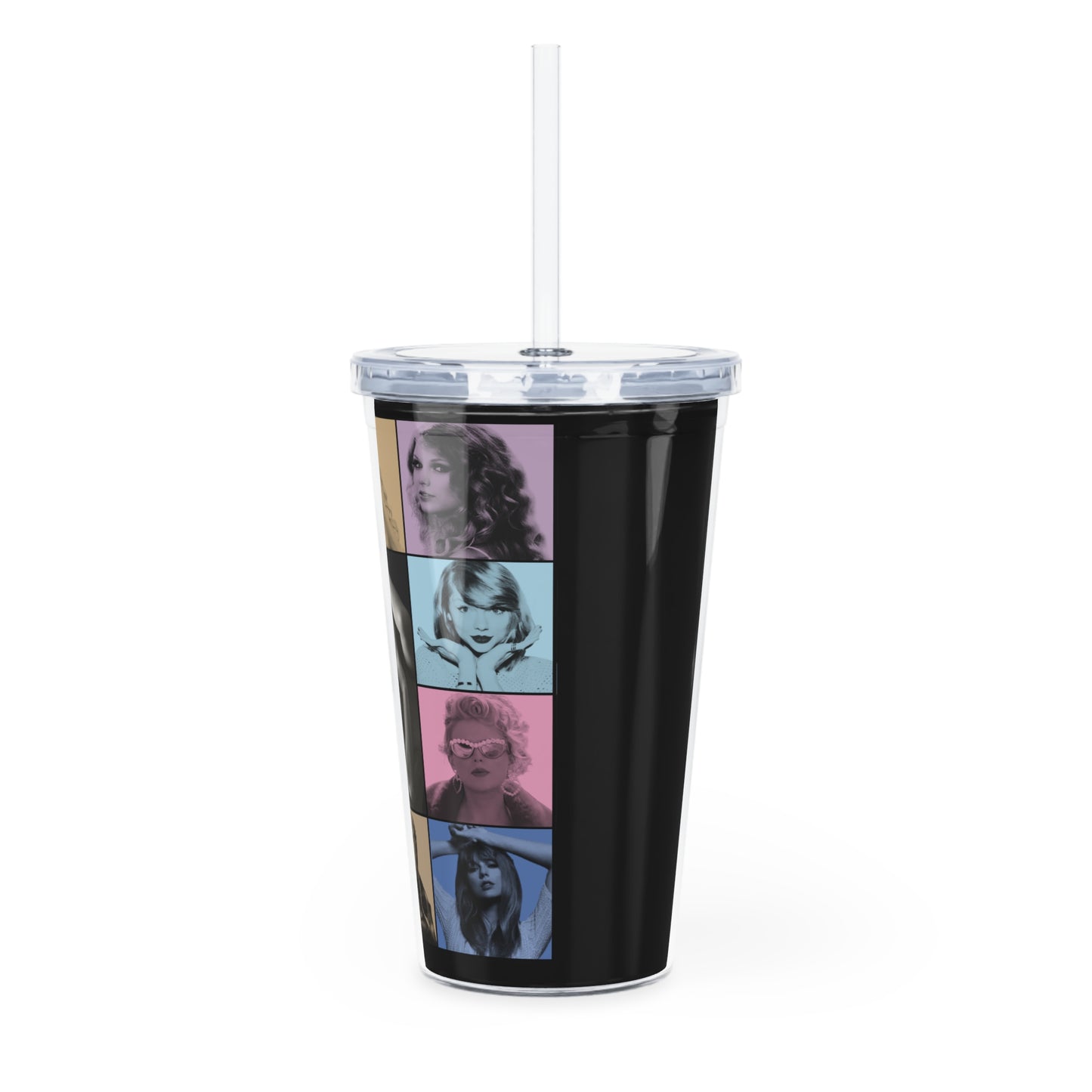 Plastic Tumbler with Straw