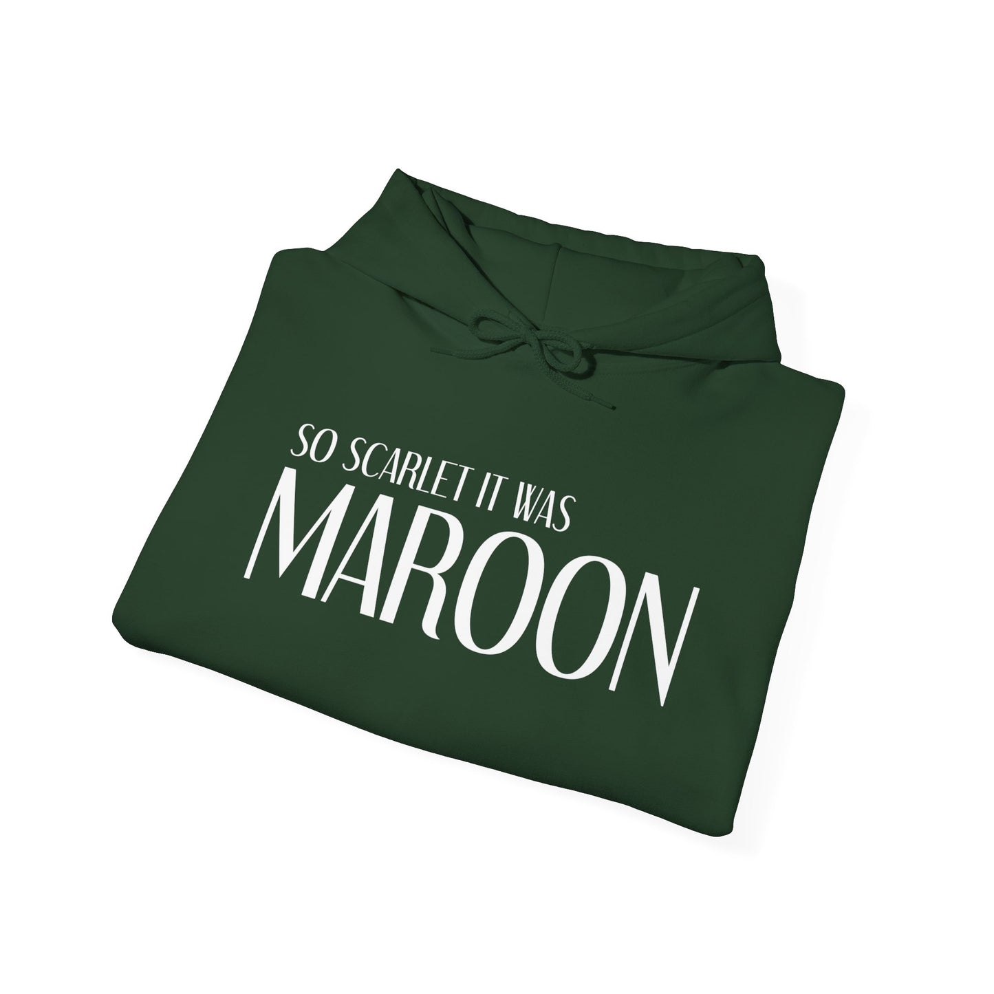 Maroon (lyrics on back) Hoodie