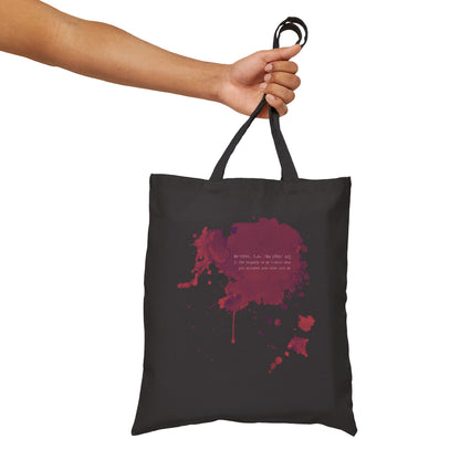 Maroon Cotton Canvas Tote Bag