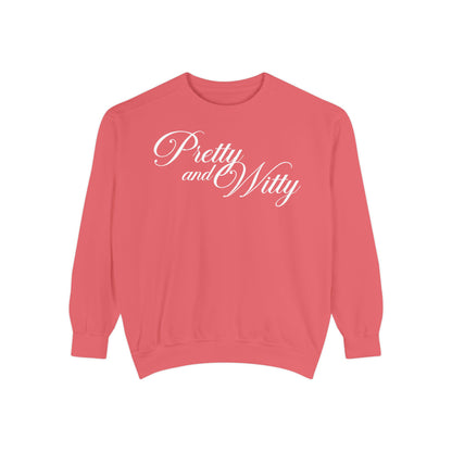 Pretty and Witty Comfort Colors Crewneck Sweater