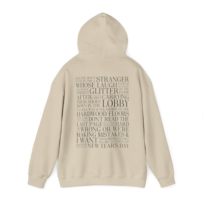 New Years Day (lyrics on back) Hoodie